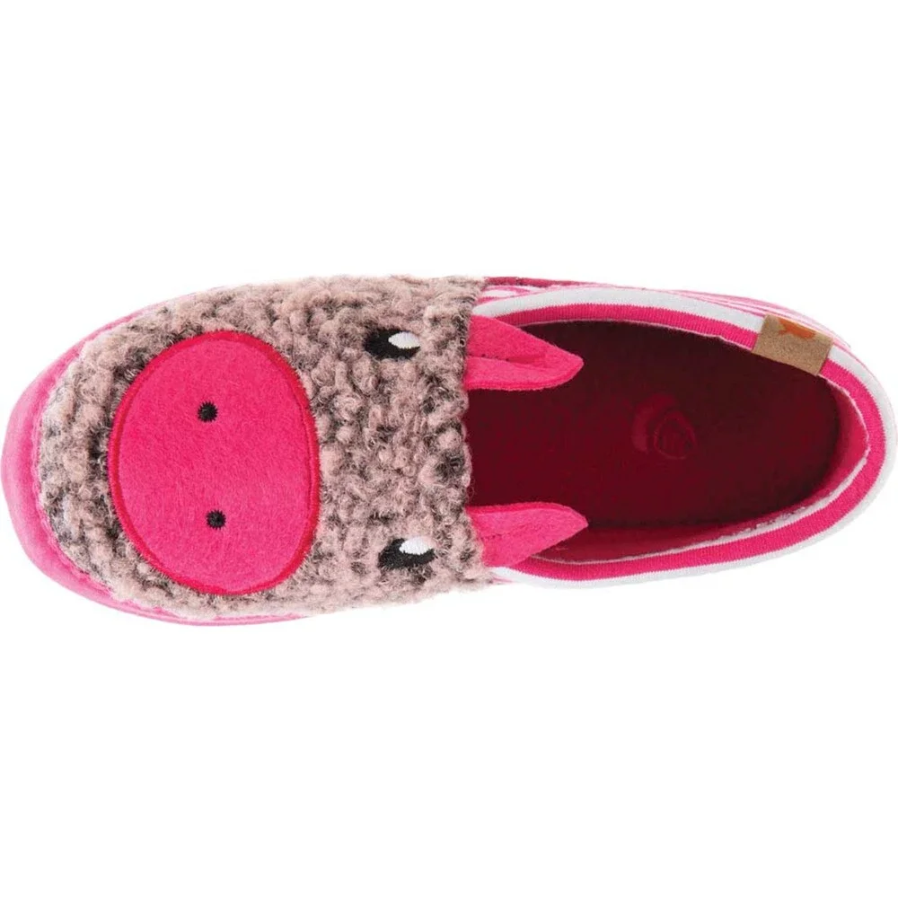 Acorn Critter Novelty A20152PPA Slippers Kids 3-4 Pink Pearl Moccasins ZAP1823